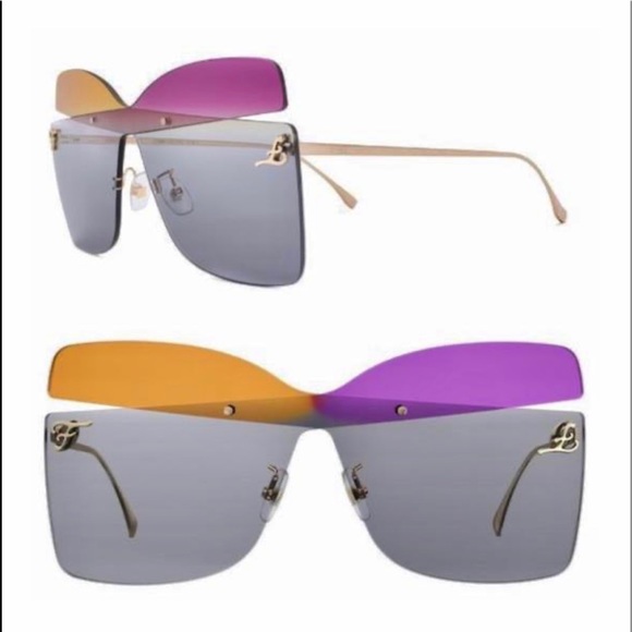 Fendi Square Karligraphy sunglasses